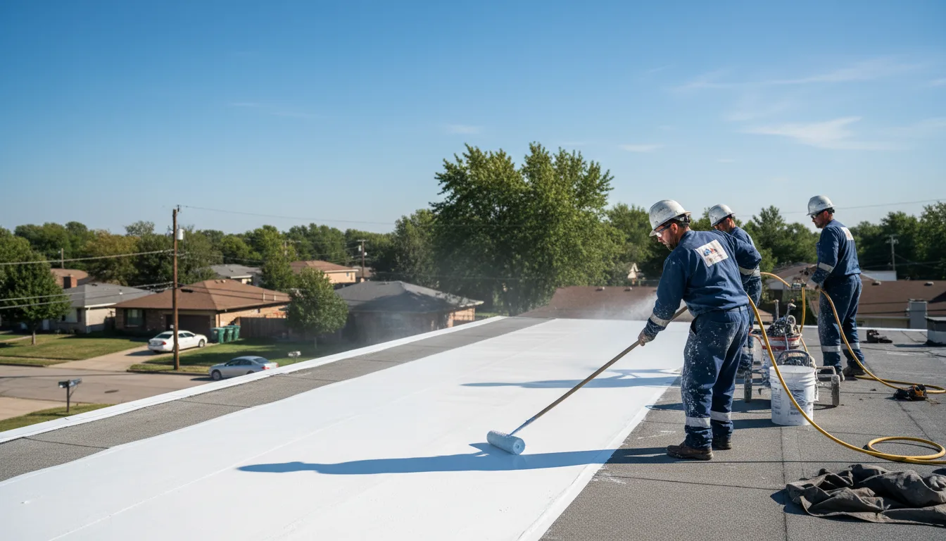 Commercial roof coating in Garland, NC near me